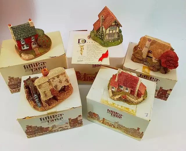 Lilliput Lane Watermill , Inglewood , Butterwick , Tired Timbers , Holly Cottage