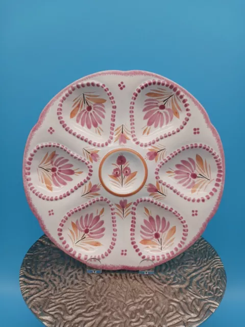 HB Quimper Oyster Plate