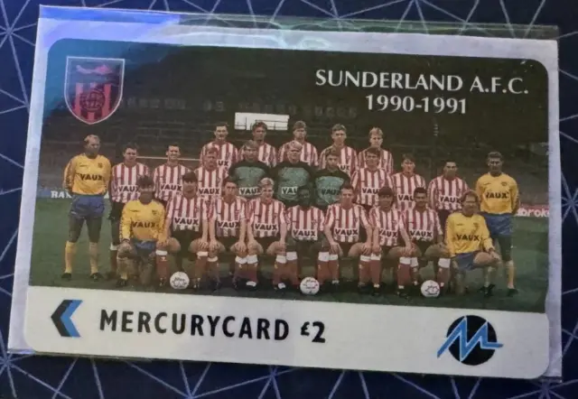 UK Mercury Paytelco Phonecards - £2 Sunderland AFC Team Photo PYF059