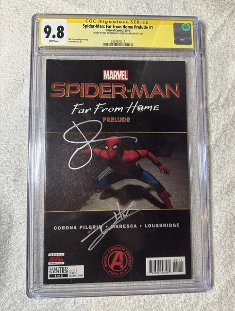 Spider-Man: Far from Home #1 CGC SS 9.8 Signed Tom Holland & Jake Gyllenhaal !!!