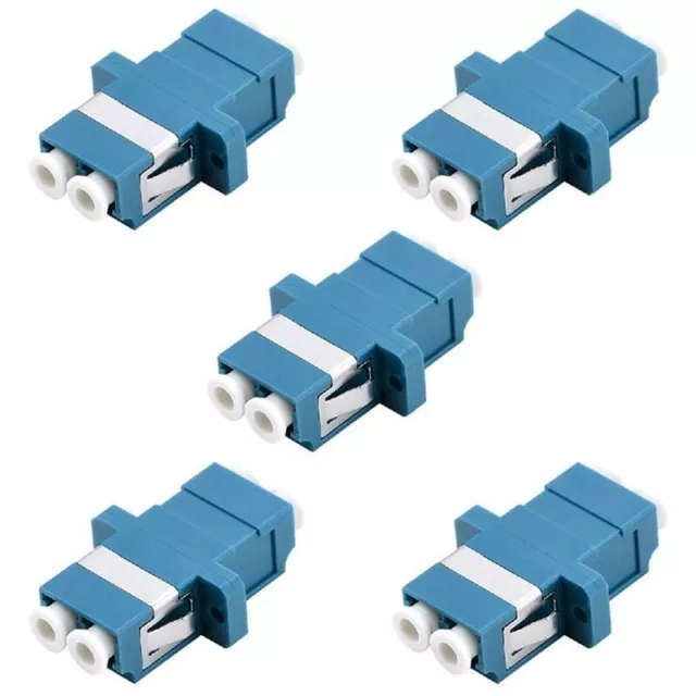 LC Fiber Optic Adapter - LC to LC Duplex Singlemode Coupler - 5 Pack -  I2P8
