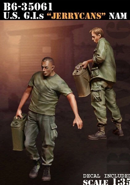 Bravo B6-35061 1/35 America Soldier Vietnam Jerrycan Transportation Body Set