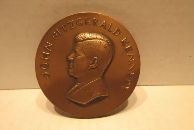John Fitzgerald Kennedy Inaugurated January 20th 1961 Bronze Medal Medallic Arts