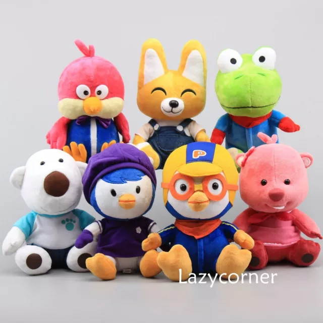 NEW Korea Pororo Plush Toy Crong Eddy Loopy Petty Harry Poby Stuffed Animal
