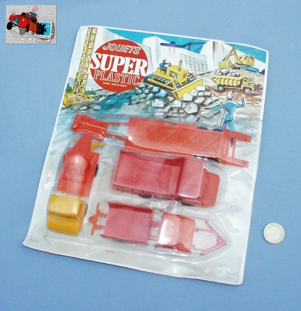 Lot De 3 Camions Berliet Stradair Super Plastic - Travaux Publics Sous Blister