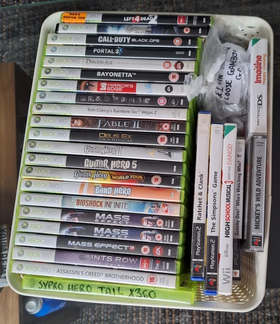 Mega Xbox360/Ds/Playstation 1/Gameboy/Ps2 Videogame Bundle! (37 Games In Total)