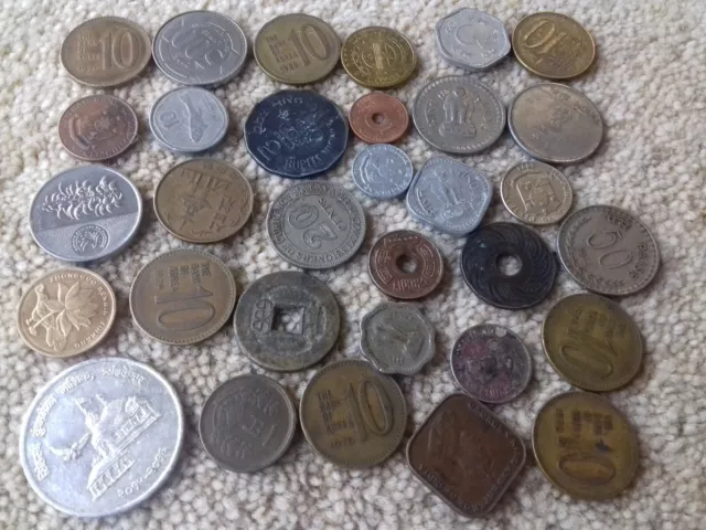 Job Lot Vintage  Asia Continent Coins