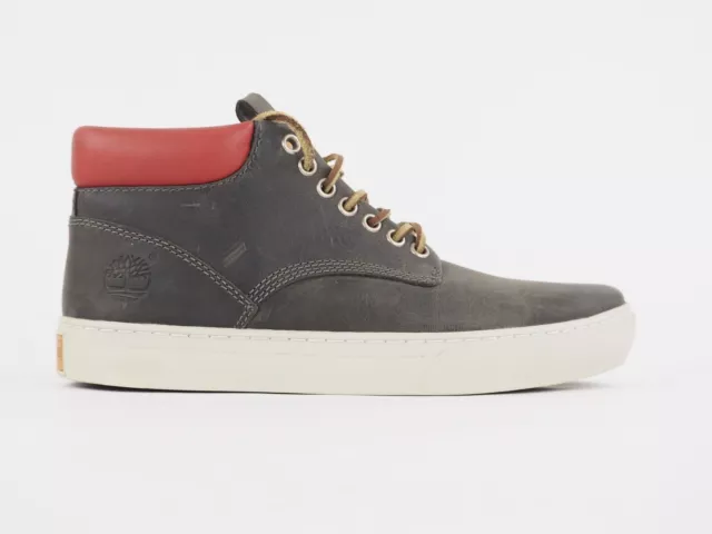 MENS TIMBERLAND CUPSOLE 9753A Dark Grey Leather Lace Up Casual