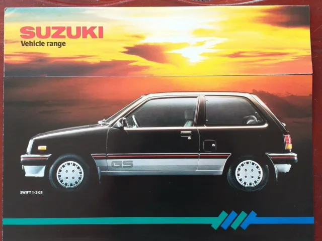 Suzuki Range sales UK Poster  style marketing  Brochure 1984/85