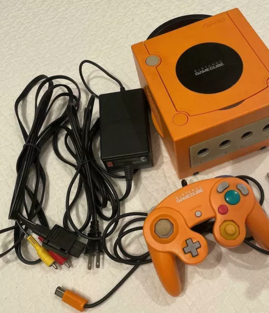 Nintendo Game cube GC Console Game boy orange DOL-101 Tested working japan