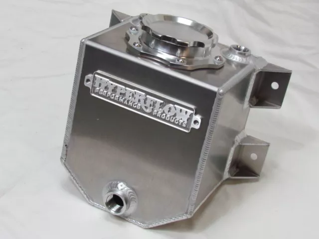 Nitrous Enrichment Fuel Cell: Aluminum, 2.5 Gallon, 10AN / 8AN, 8 x 8 x 11  Race