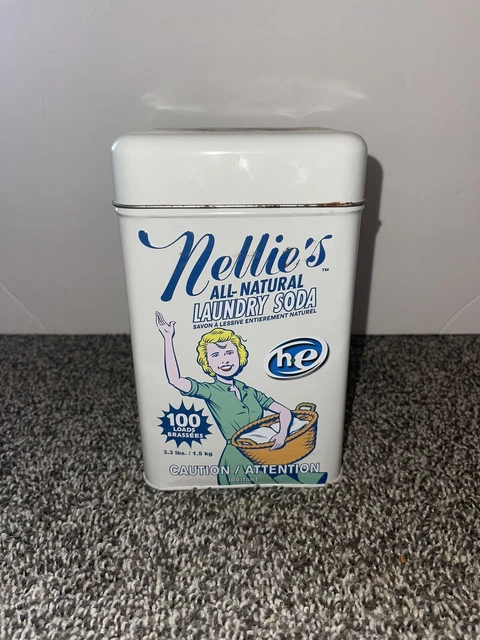 Nellie's Non-Toxic Vegan Powdered Laundry Detergent, 100 Loads (3.3lbs) Fresh