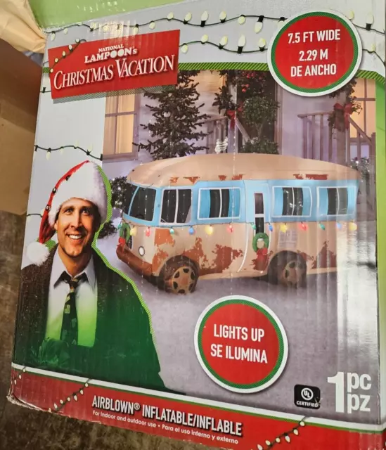 Gemmy 7.5ft Long Christmas Vacation Uncle Eddie's RV Christmas Inflatable