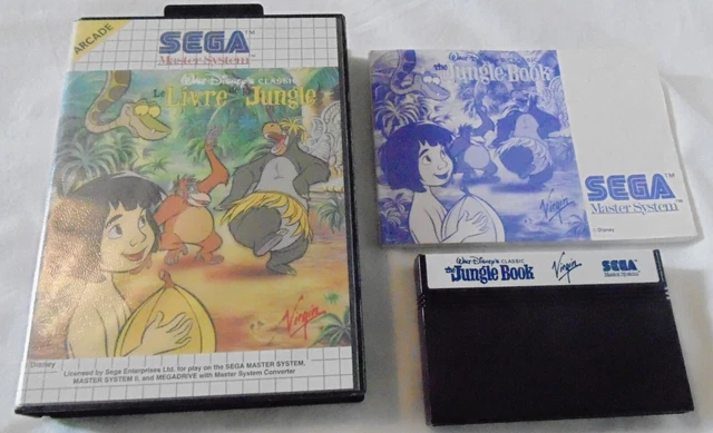 Jeu Le Livre De La Jungle Sur Sega Master System - Version Originale Complète 1987 !