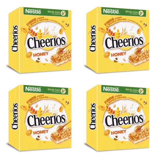 Cheerios Honey Breakfast Cereal Bars 24 x 22g Bars. FREE DELIVERY!