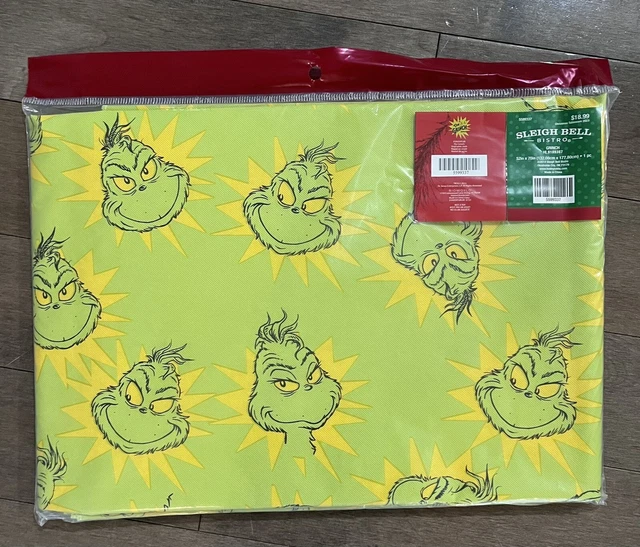 HOW THE GRINCH Stole Christmas Dr. Seuss Green 52" x 70" Table Cloth
