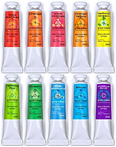 Glow in The Dark Artist Professional Oil Paint Luminescent Phosphorescent Self