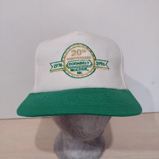CORNBELT MCCOOK, NE 20th Anniversary 1976-996 Hat White Adj Snapback ...