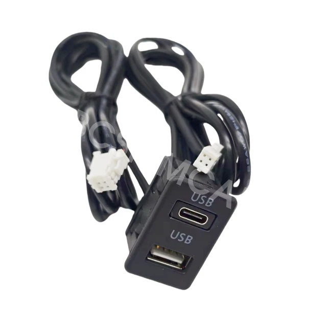 Zilimontt Cavo di prolunga con doppia presa USB per auto, con