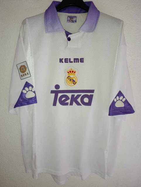 REAL MADRID 1996-1997 away Teka camiseta shirt trikot maillot maglia S EUR 169,95 - ES