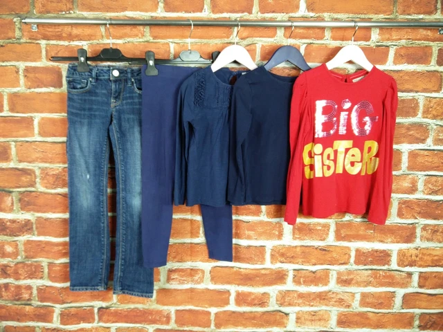 Girls Bundle Age 5-6 Years M&S Gap Matalan Jeans Leggings Tee Big Sister 116Cm