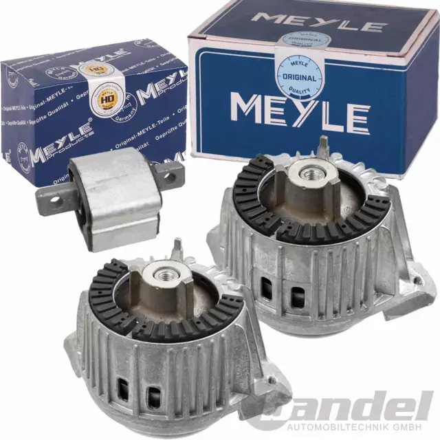 2x MEYLE MOTORLAGER + MEYLE HD GETRIEBELAGER für MERCEDES E-KLASSE W212 S212 CLS