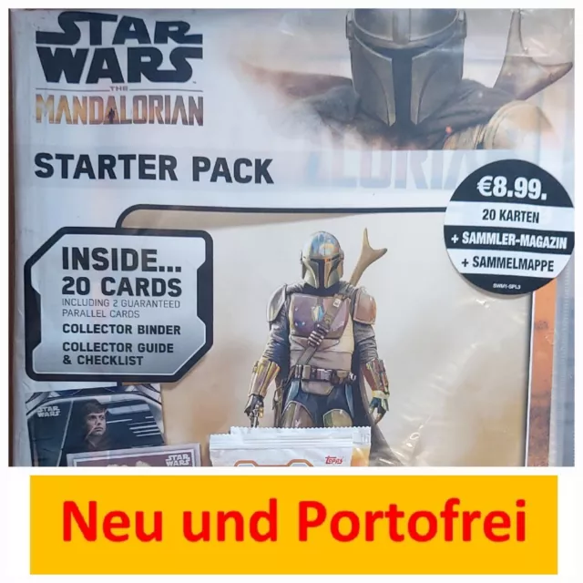 Star Wars The Mandalorian Sammelmappe Magazin  mit 20 Karten , englisch OVP,Neu