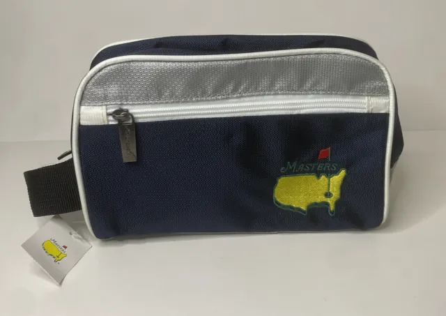 2023 Masters Golf Travel DITTY BAG BLUE & Grey From Augusta National - Flag NEW