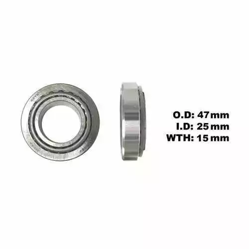 Headstock Taper Bearing 25x47mm/T 15mm For Yamaha FZ 1-S Fazer FZS 1000 S 03-05