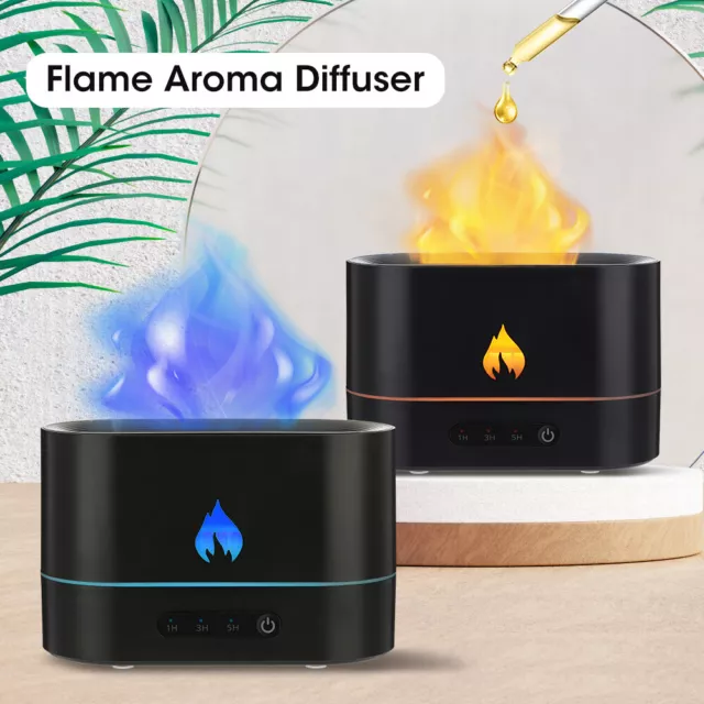 Luftbefeuchter Flamme Raumbefeuchter Feuer Aroma Diffusor Simulation Öl Diffuser