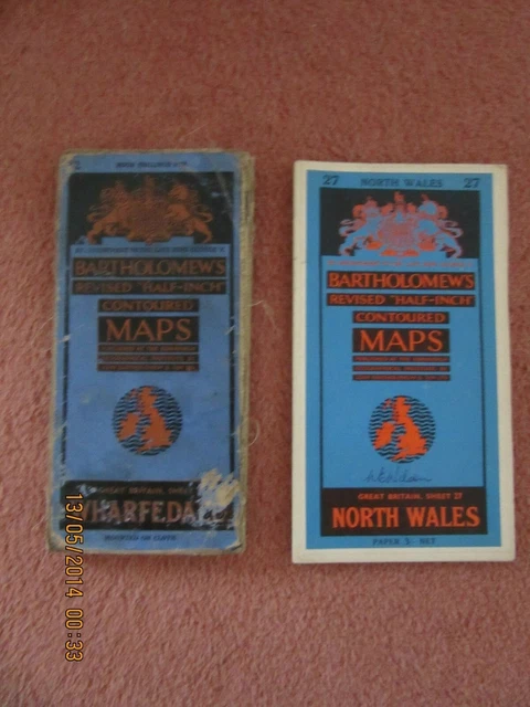 Bartholomews Maps Wharfedale & North Wales