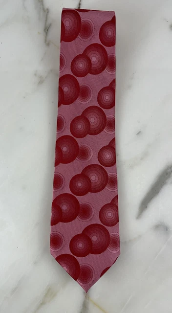 Giorgio Armani Tie Pink Bubble Circle Fuchsia Modern GA Disco Party Wedding Giorgio Armani Tie Pink Bubble Circle Fuchsia Modern GA Disco Party Wedding