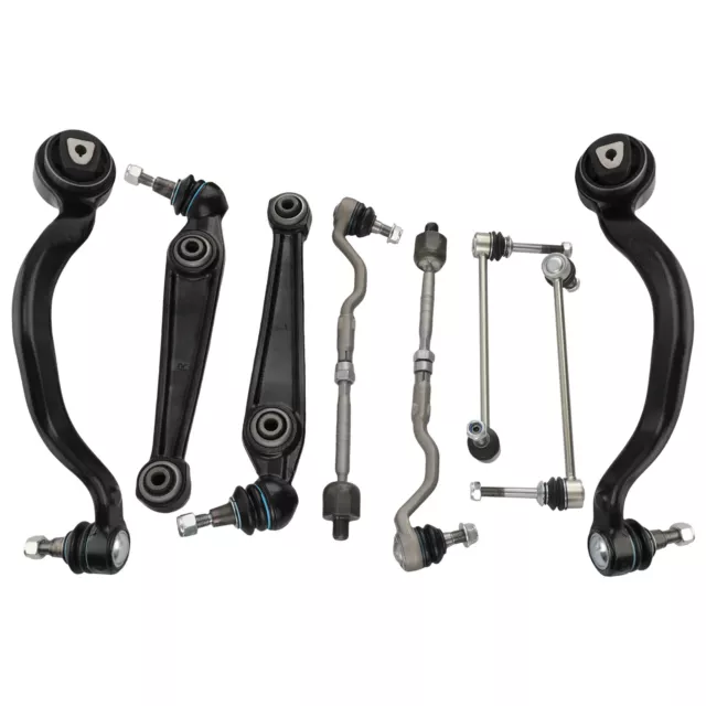 8x Front Lower Suspension Kit Wishbone Control Arms For BMW X5 X6 E70 E71 E72