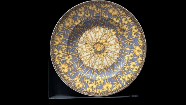Versace Rosenthal Floralia Medusa Gold Teller 20 cm m. OVP Karton