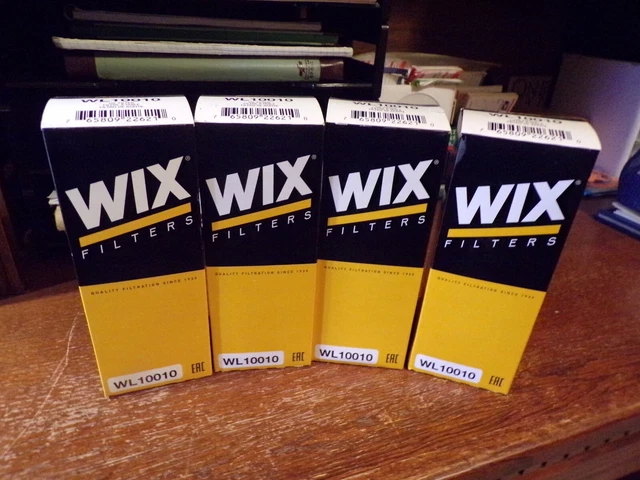 Lot Of 4 New "Wix Wl 10010" Oil Filters For Dodge V6 - 2014 Thru 2021