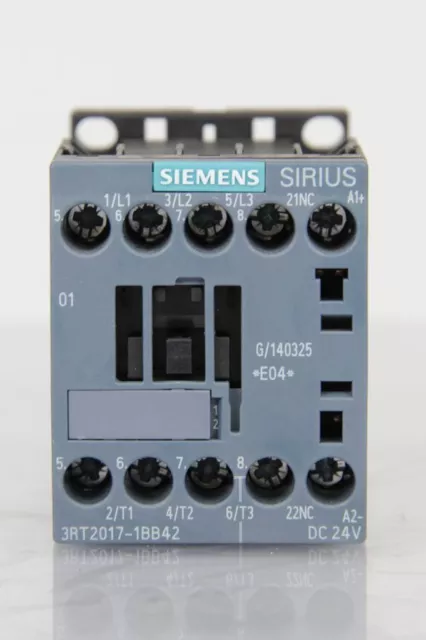 SIEMENS 3RT2017-1BB42 Protective Auxiliary Contactor 12A/230V Coil