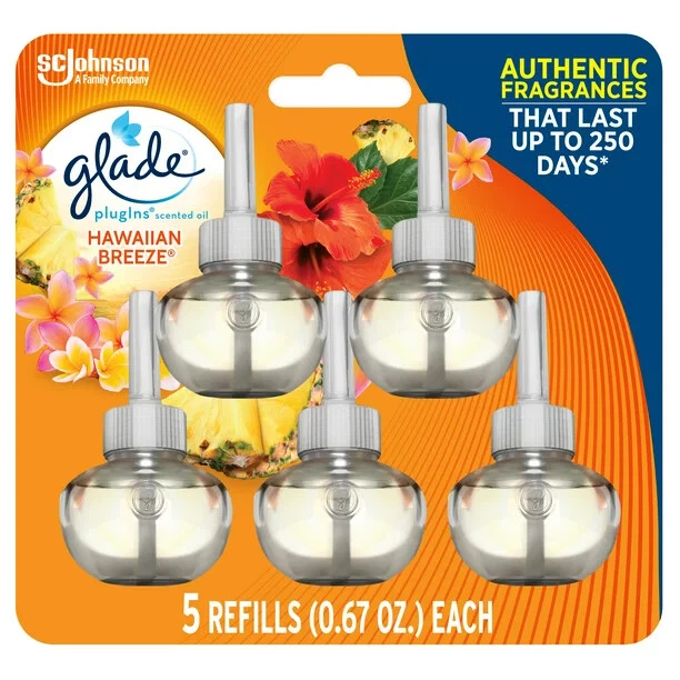 Glade PlugIns Scented Oil 5 Refills Air Freshener 5 x 0.67OZ