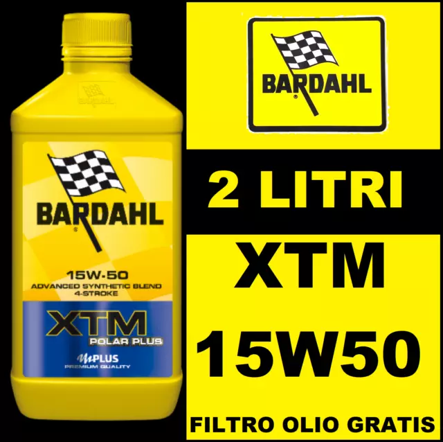 2 Litri Olio Motore + Filtro Olio Ktm Rc 4T 200 15/16