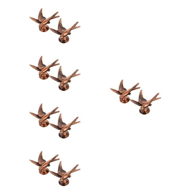 10 pezzi cassetti tirano manopole decorative a forma di uccello tira maniglie