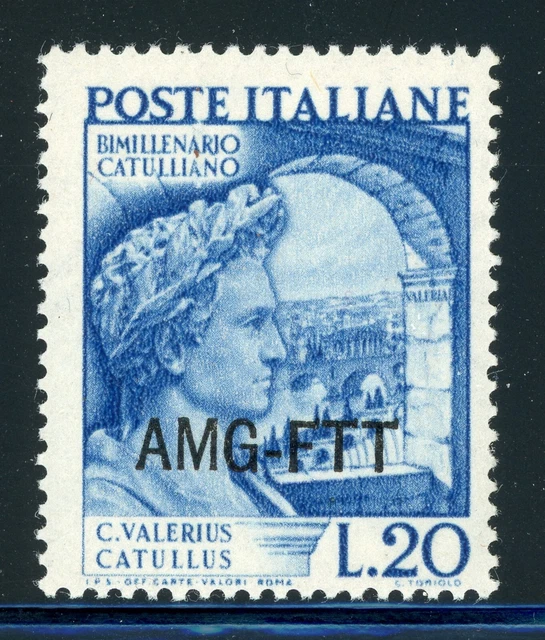 AMG-FTT Trieste MNH: Scott #56 20L Gaius Valerius Catullus CV$5+