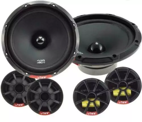 Vibe Slick6c 6.5" 17cm 2 way Component Car Door Speakers & Tweeters 270w Pair