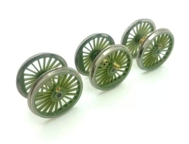 Hornby Genuine Spares X9323G Class A1 Loco Driving Wheels & Axles Set Green NEW