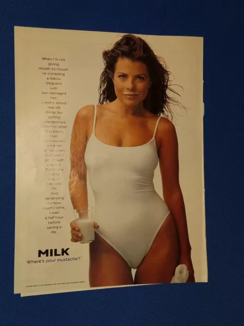 Original Magazine Ad Yasmine Bleeth Baywatch Milk Swimsuit Free The Best Porn Website