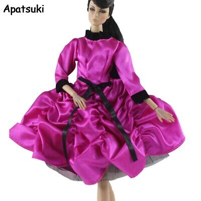 Purple Fashion Doll Dress For 11.5" Doll Clothes Outfits Princess Gown 1/6 Toy