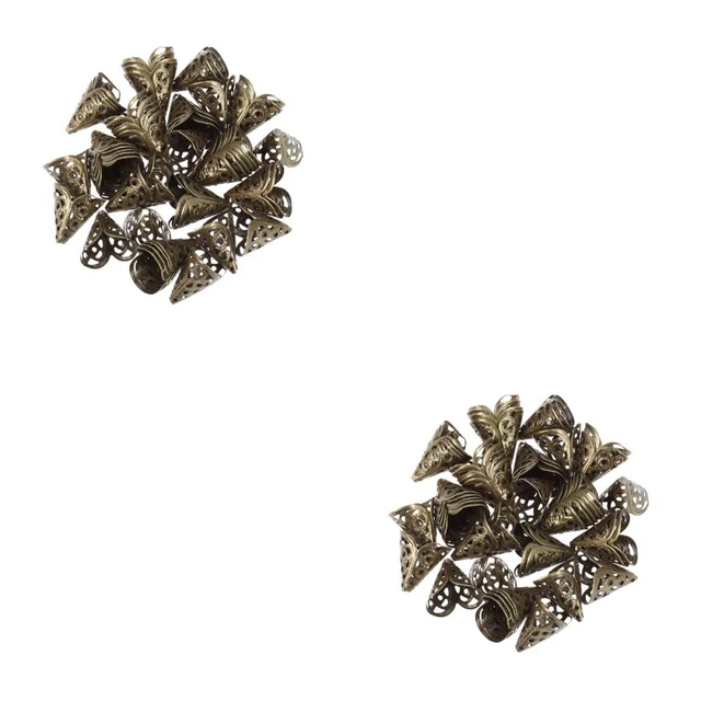 100 Pcs Cappucci Di Perline Filigrana Cappucci Terminali Di Gioielli Tibetano