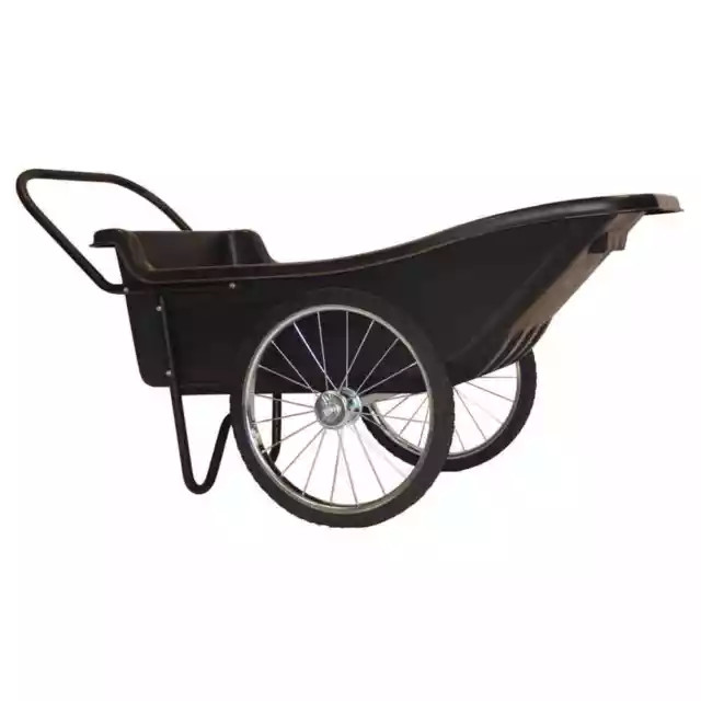 Utility Cart 10 cu. ft. Hauling Rock Wood Dirt Mulch Rubber Spoked Wheels Load