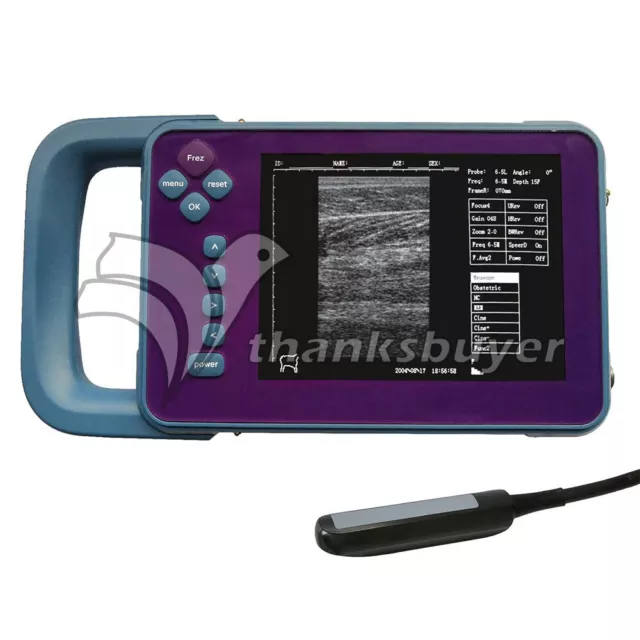 C60 Waterproof Vet Machine Ultrasound Scanner with Rectal Linear Probe For Cow