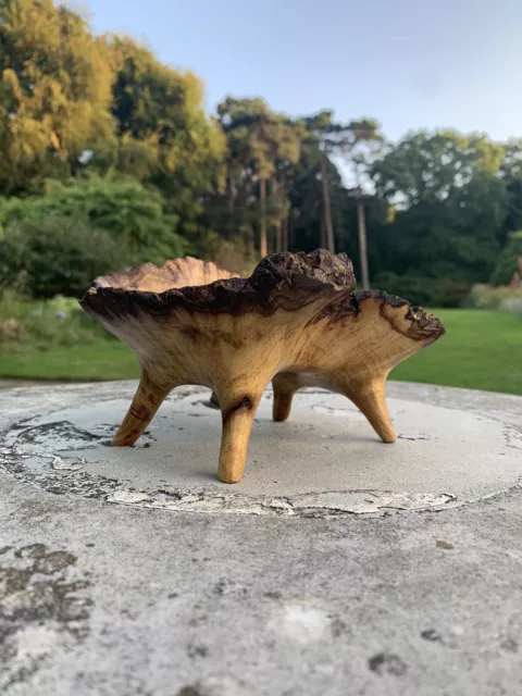 Hand Carved Burr Bowl