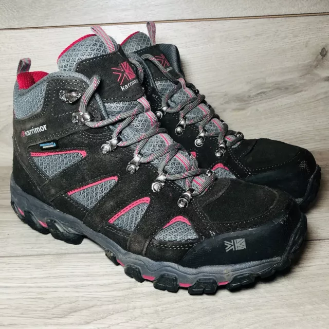 Ladies Karrimor Bodmin 5 Hiking Walking Boots Waterproof Black Pink UK Size 7