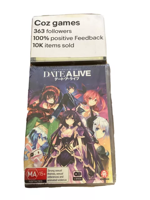 DVD Anime DATE A LIVE Complete Season 1+2 (1-22 end) +2 OVAs & Movie  English Dub